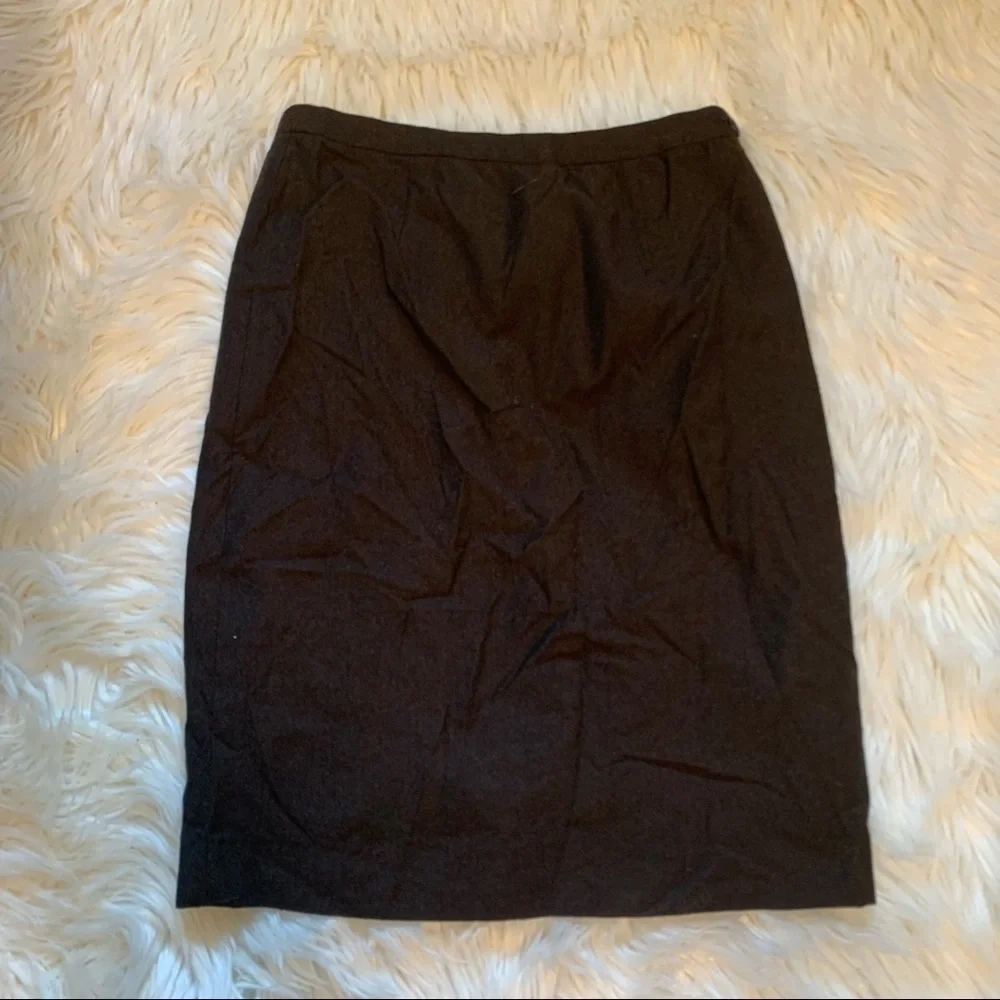 Vintage Giorgio Armani Women's Size 42 (US 10) Pencil Skirt Dark Brown High-Rise
